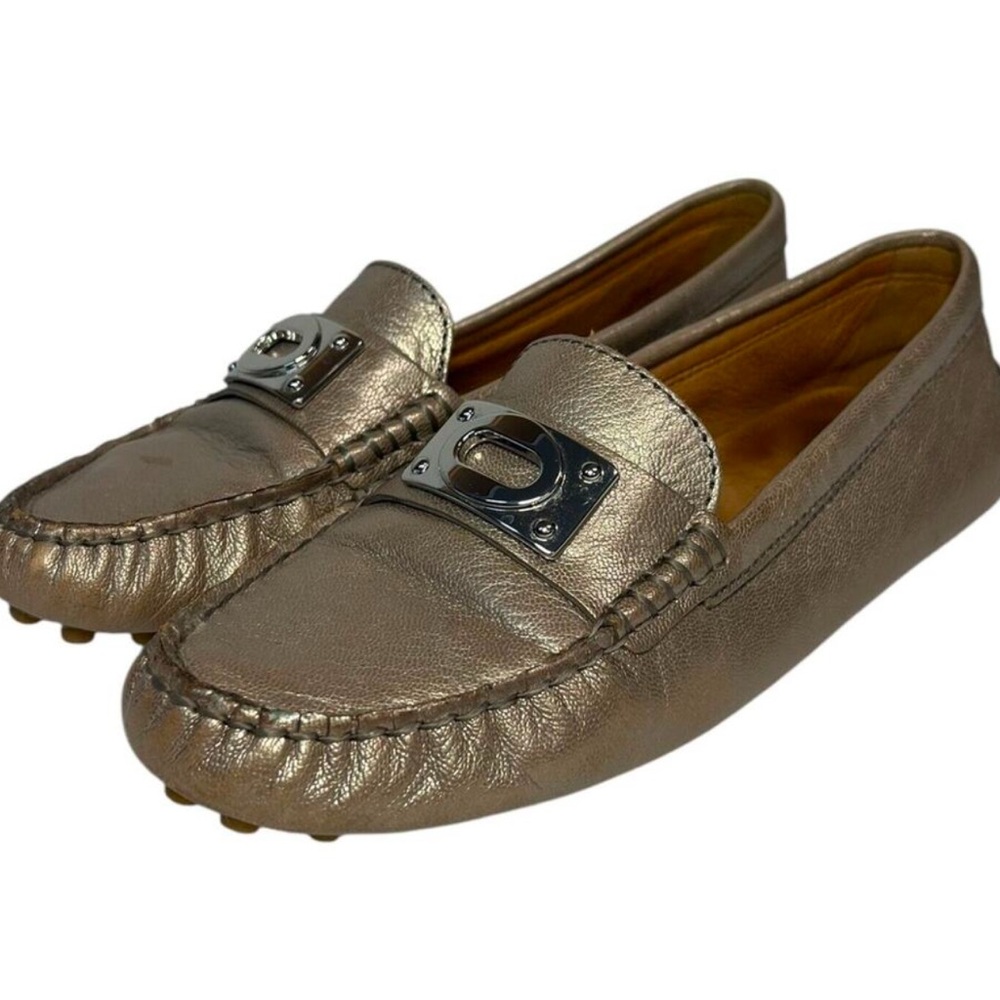 Coach Designer Metallic Loafers